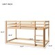 preview thumbnail 7 of 32, Twin Size Wood Loft Bed with Ladder and Fence for Kids