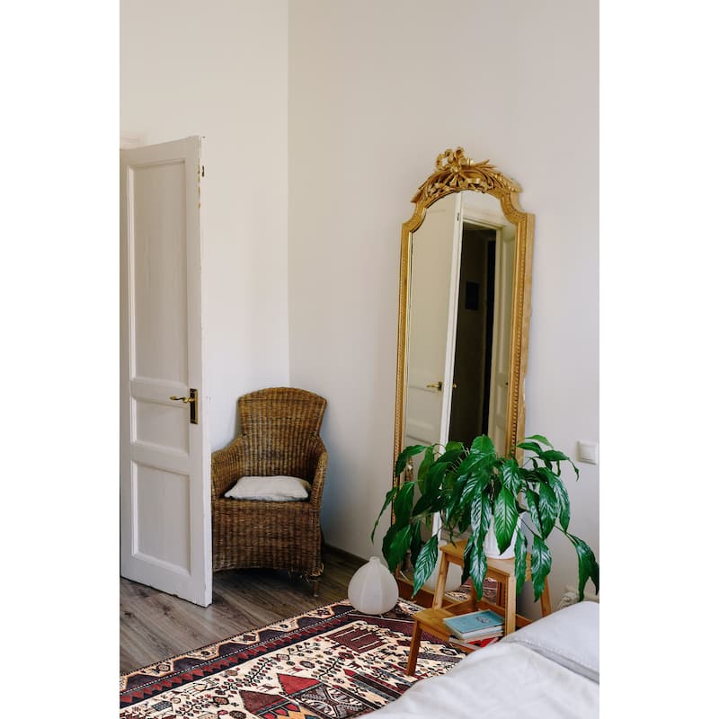 ECARPETGALLERY Hand-knotted Melis Vintage Cream Wool Rug - 4'3 x 7'1