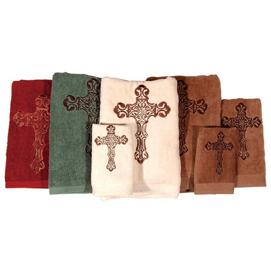 Paseo Road by Hiend Accents Embroidered Cross Towel Set, 3PC