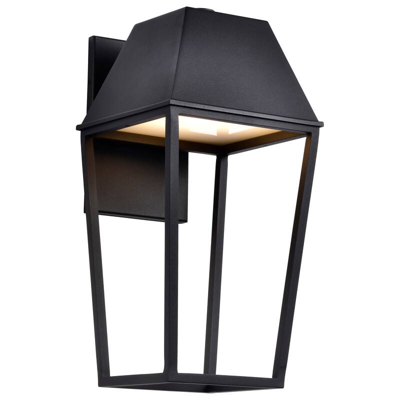 Colt 10 Watt LED Large Outdoor Lantern Matte Black Finish - Matte Black