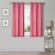 preview thumbnail 127 of 129, Superior Solid Machine Washable Room Darkening Grommet Curtains, Set of 2 42" x 63" - Pink