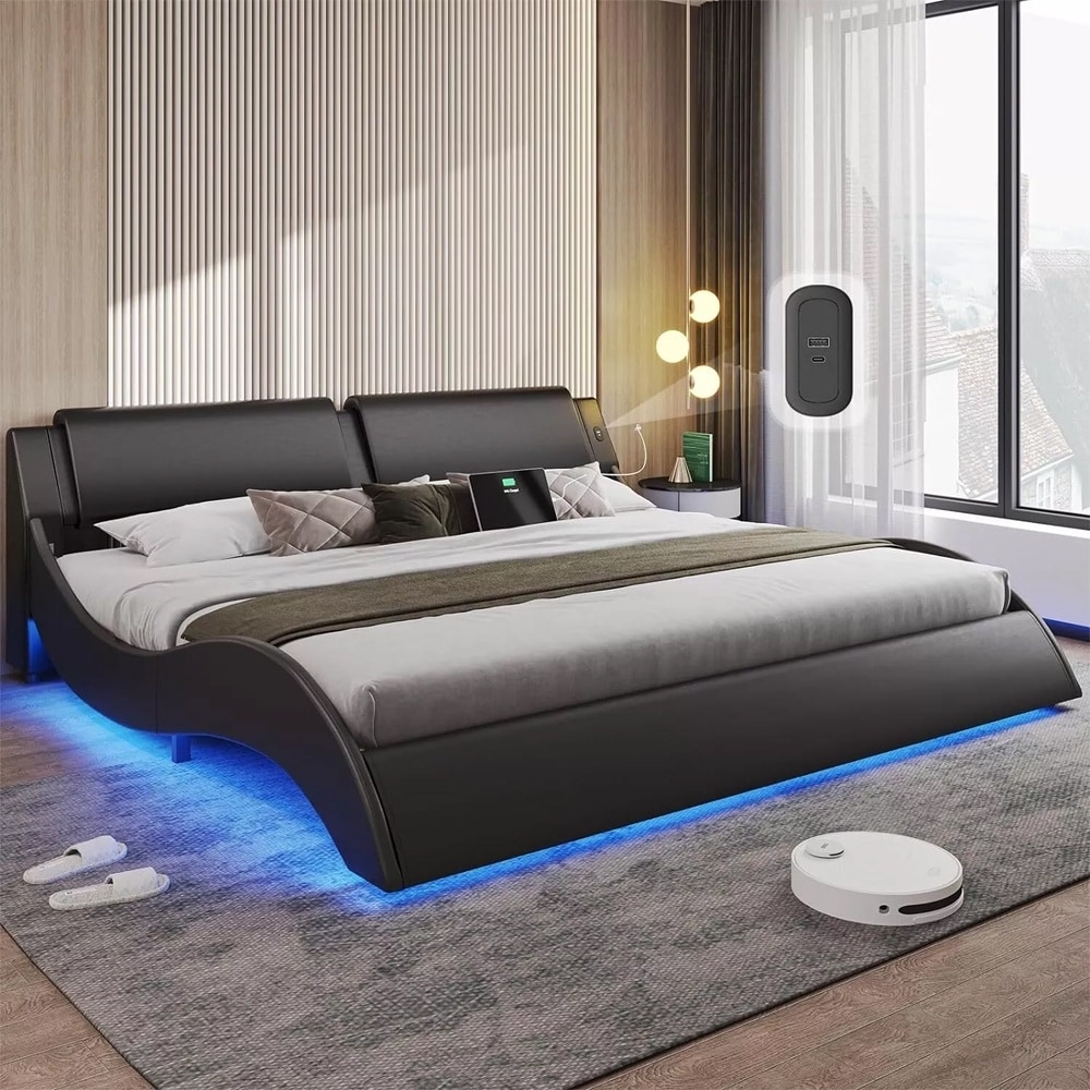 California king low platform bed sale