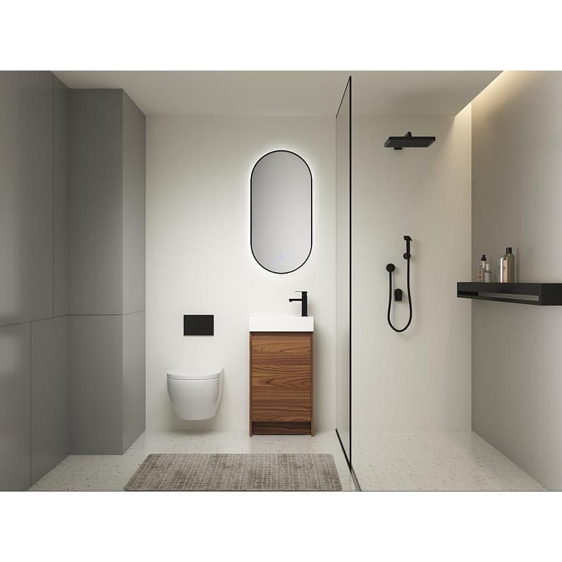 18 Inch Freestanding Bathroom Vanity With Single Sink, Soft Closing Doors, Suitable For Small Bathrooms