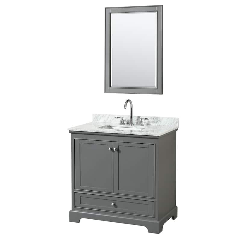 Deborah 36-inch Single Bathroom Vanity, 24-inch Mirror