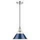 preview thumbnail 8 of 10, Golden Lighting 3306-M CH Orwell 10" Wide Mini Pendant