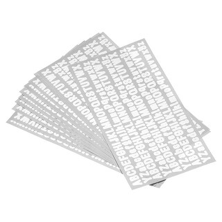 30 Sheets Vinyl Letter Stickers - 0.5 Inch Self Adhesive Alphabet & Numbers