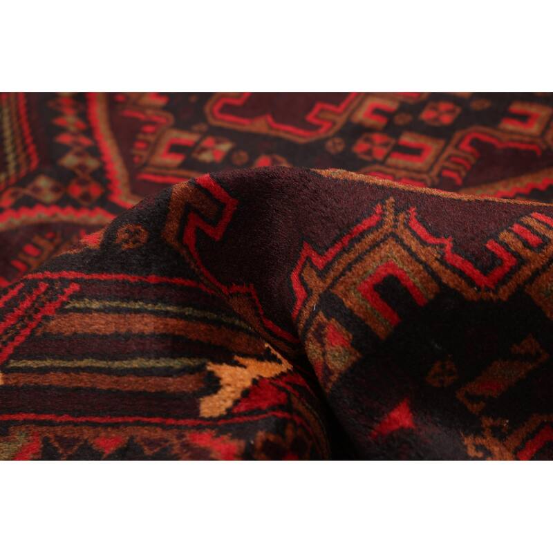 ECARPETGALLERY Hand-knotted Teimani Dark Brown Wool Rug - 3'7 x 6'3