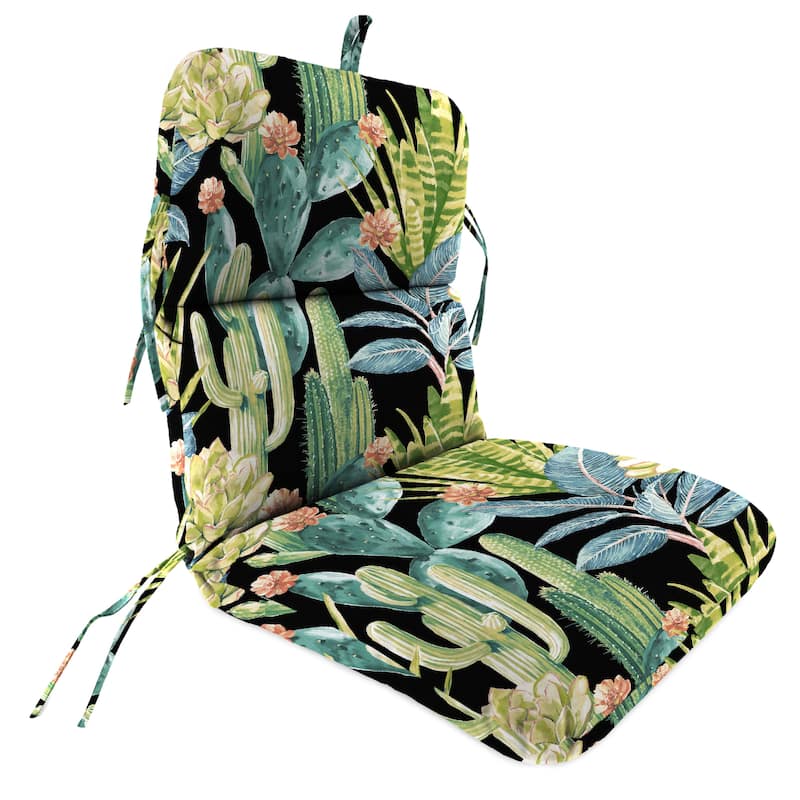 22" x 45" Outdoor Chair Cushion with Ties and Loop - 45'' L x 22'' W x 5'' H