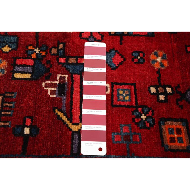 ECARPETGALLERY Hand-knotted Anatolian Vintage Red Wool Rug - 5'9 x 11'5