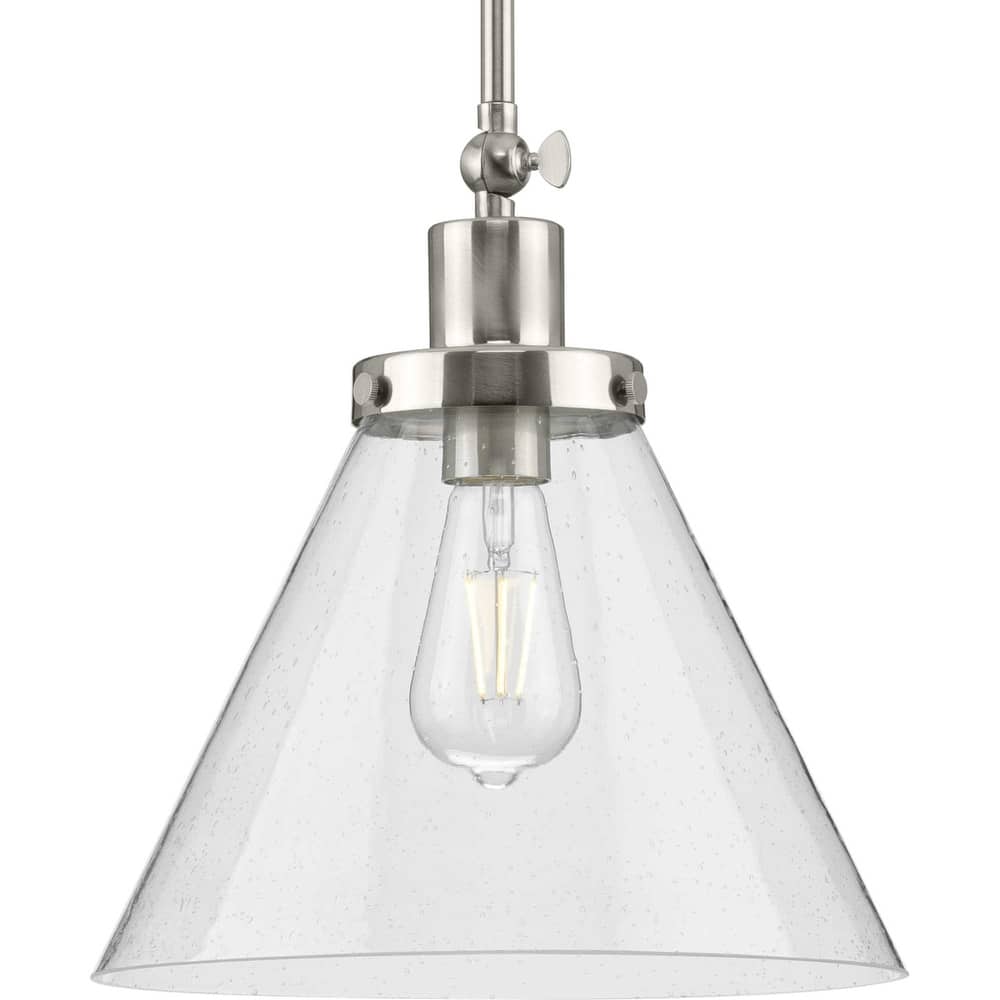 Progress Lighting Hinton 12" Wide Pendant with Seeded Glass Shade