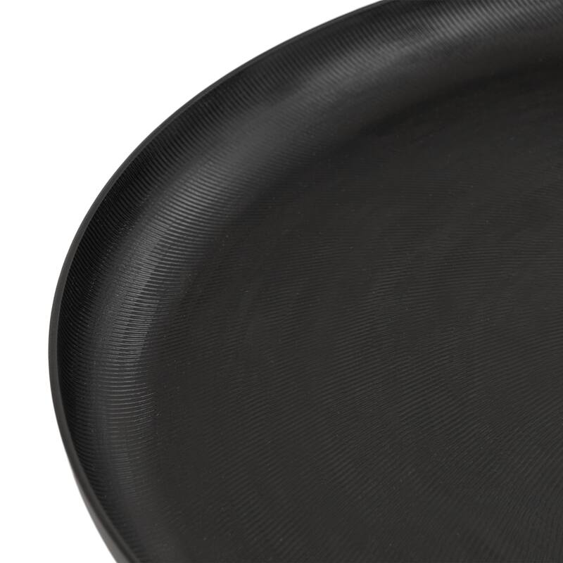 Kate and Laurel Stovring Round Metal Tray - 16" Diameter