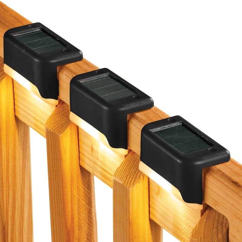 Versatile Solar Powered Fence Lights - Set of 3