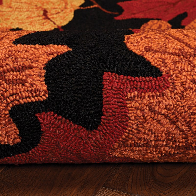 Trio Autumn Leaves Area Rug
