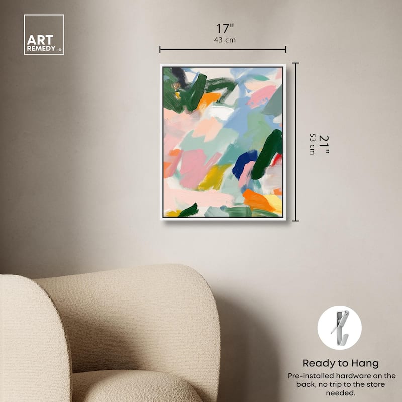 Abstract Brush Rhythm Canvas by Art Remedy