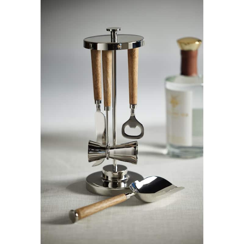 Gela 5-Piece Bar Tool Set - 4.5" x 4.5" x 11"