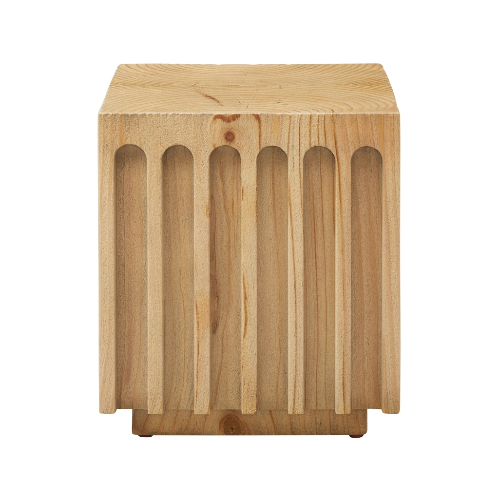 Art Leon Rectangular Tree-Trunk End Table