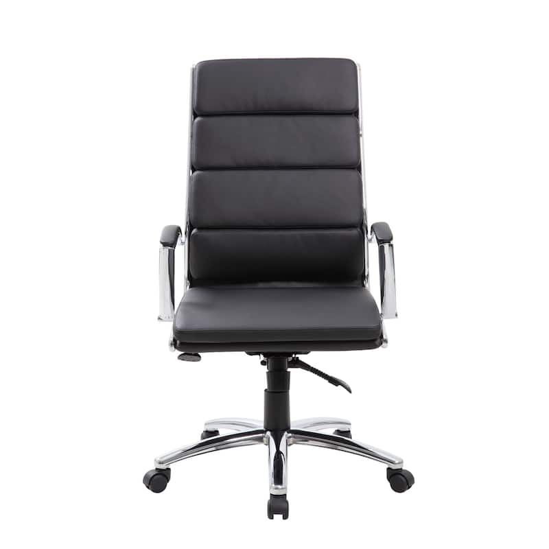 Boss CaressoftPlus Chrome Finish Executive Chair