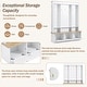 preview thumbnail 24 of 34, Elegant Hall Tree with APP Controlled LED Light and Roman Column Design - 59" W × 15.7" D × 75.2" H