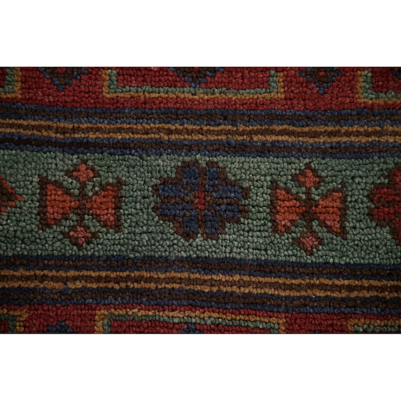 Geometric Sirjan Oriental Area Rug Handmade Wool Carpet - 8'0"x 10'2"