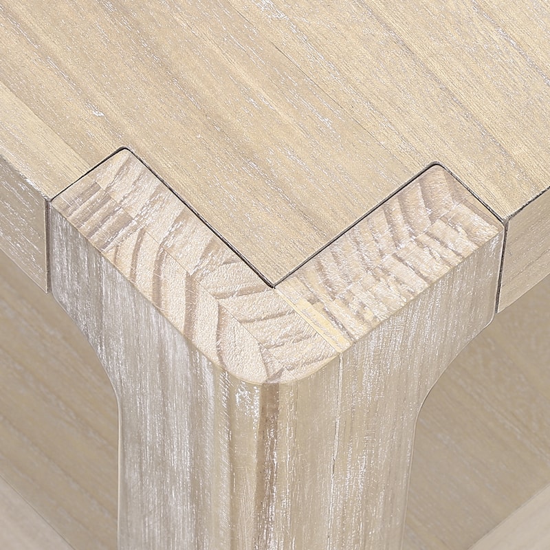 Christopher Knight Home - Modern Farmhouse Wooden Coffee Table with Soft Rounded Profile