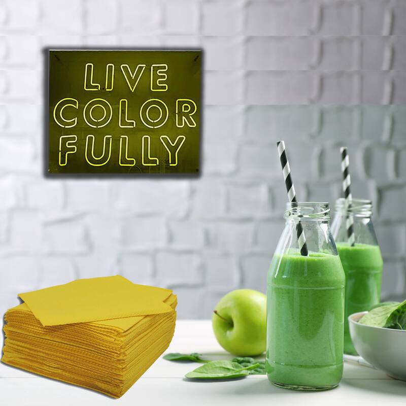 Renova Colored Dinner Disposable Paper Napkins Folded 1-Ply