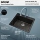 preview thumbnail 28 of 59, Karran Top Mount 25 in. Single Bowl Quartz Kitchen Sink Kit