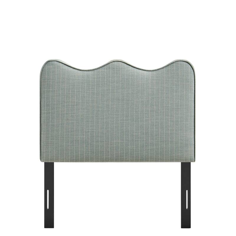 Athena Striped Fabric Upholstered Headboard