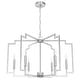 preview thumbnail 3 of 10, Hunter Zoanne 6-Light Modern Geometric Chandelier - Entry, Dining Room - Contemporary, Transitional