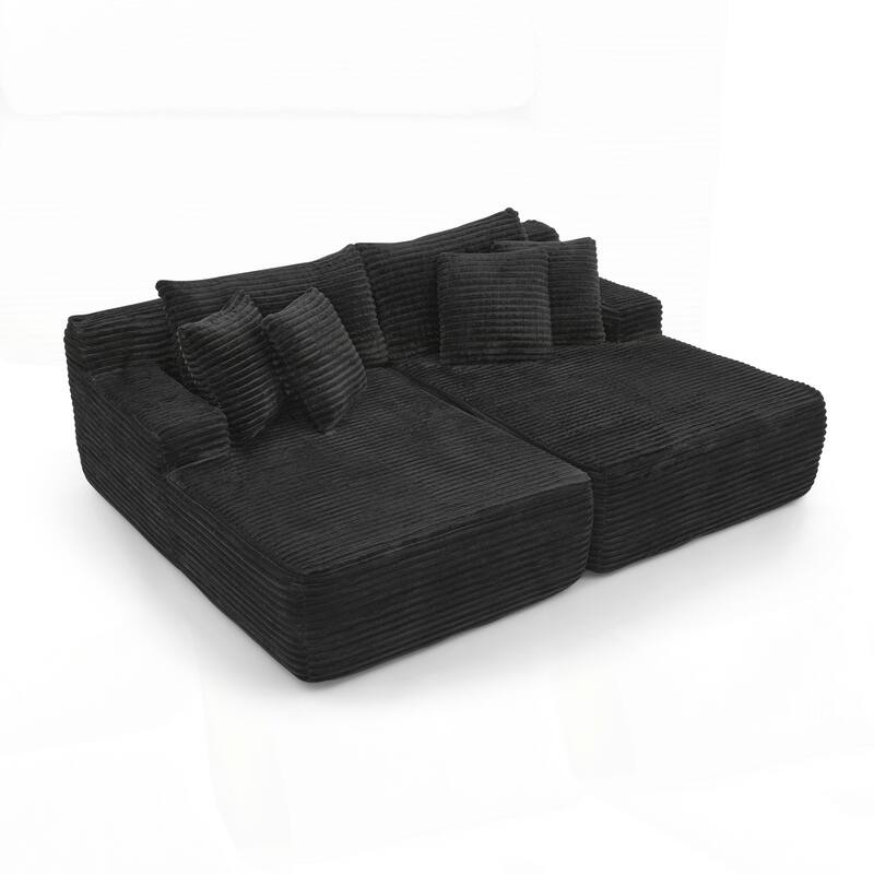Two-seater Lazy Sofa Lounge Chair,Compressed Sofa No Assembly Required