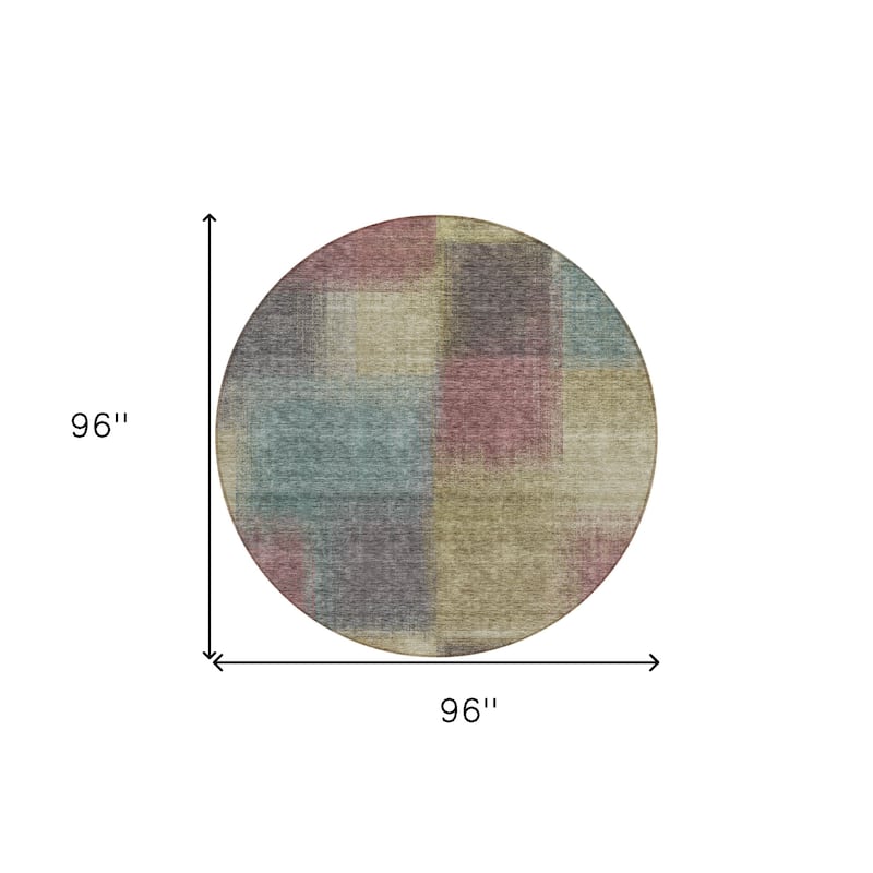HomeRoots Abstract Transitional Rectangle Outdoor Rug