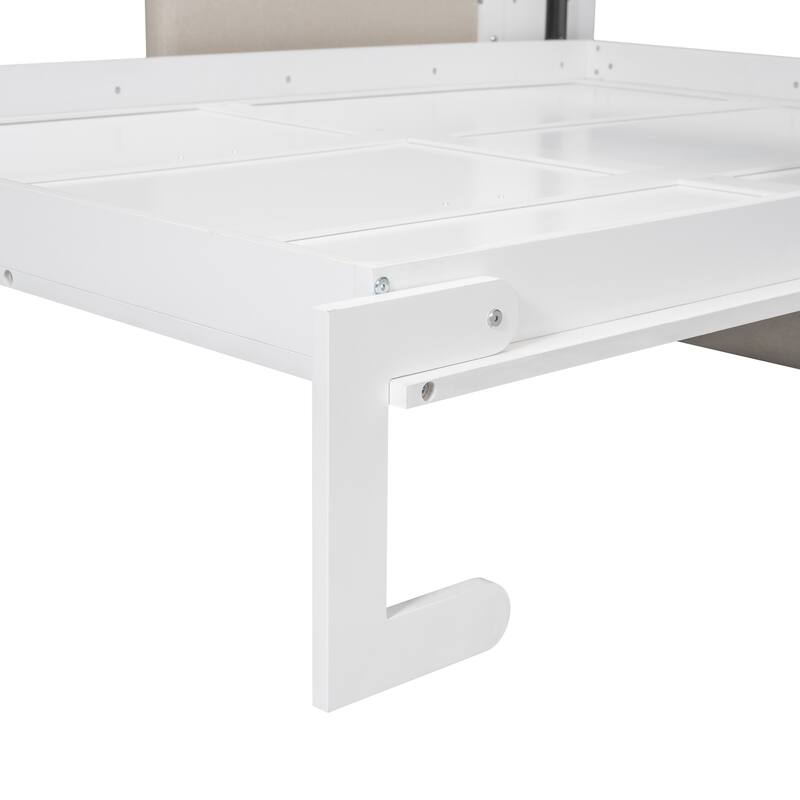 Queen Size Multifunctional Design Murphy Bed with Cushion and Storage Space for Bedroom