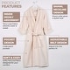 preview thumbnail 32 of 56, Superior Waffle Weave Cotton Soft Oversized Unisex Adult Bath Robe