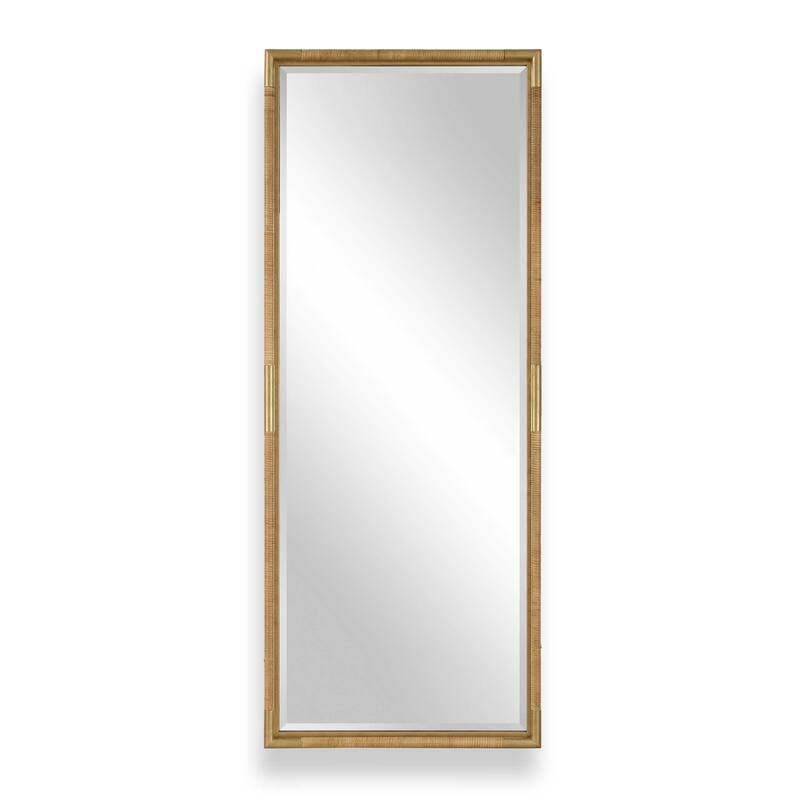 Uttermost Kampar Full Length Rattan Tall Mirror - 29.50" W x 73.63" H x 2.13" D