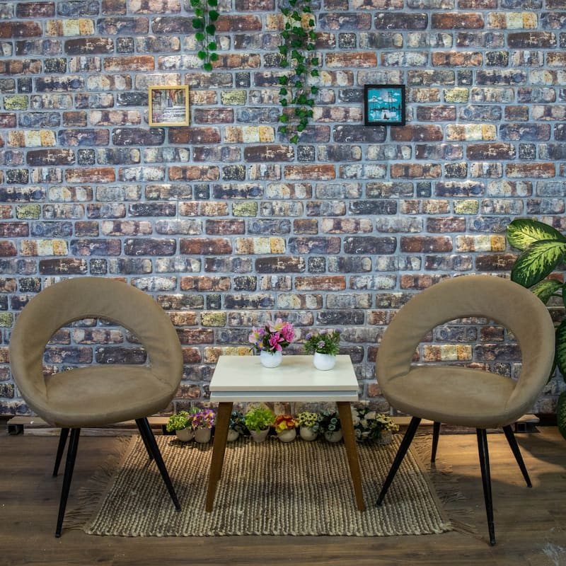 Dundee Deco Multicolored Faux Brick 3D Wall Panels, Styrofoam Facing ...