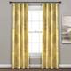 Lush Decor Linear Tree Insulated Blackout Window Curtain Panel Pair - 84 Inches - Yellow