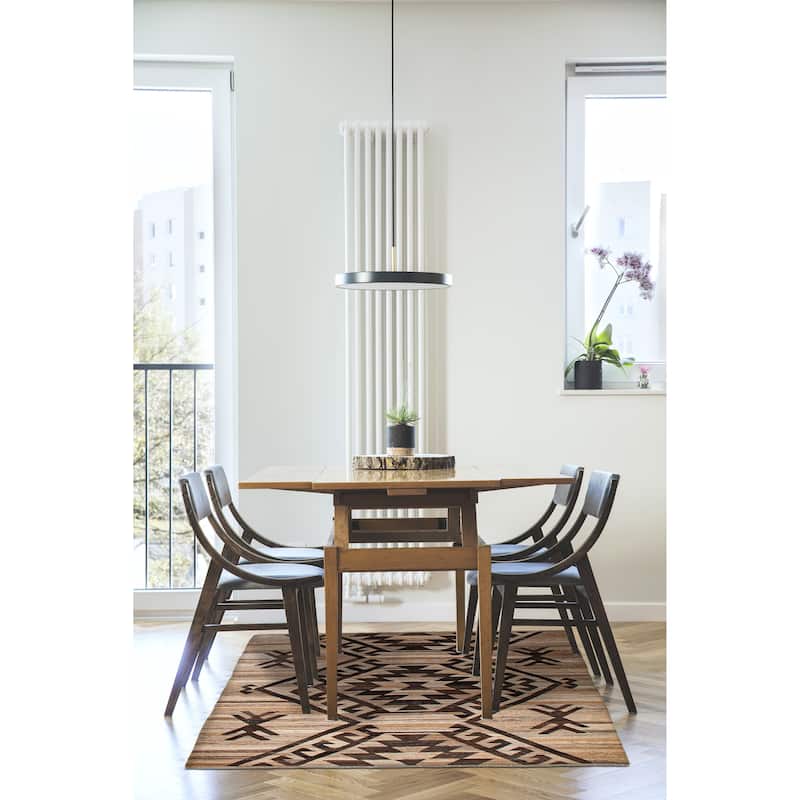 Sivas Tan Kilim 5'5" x 6'6" - 5'5 x 6'6