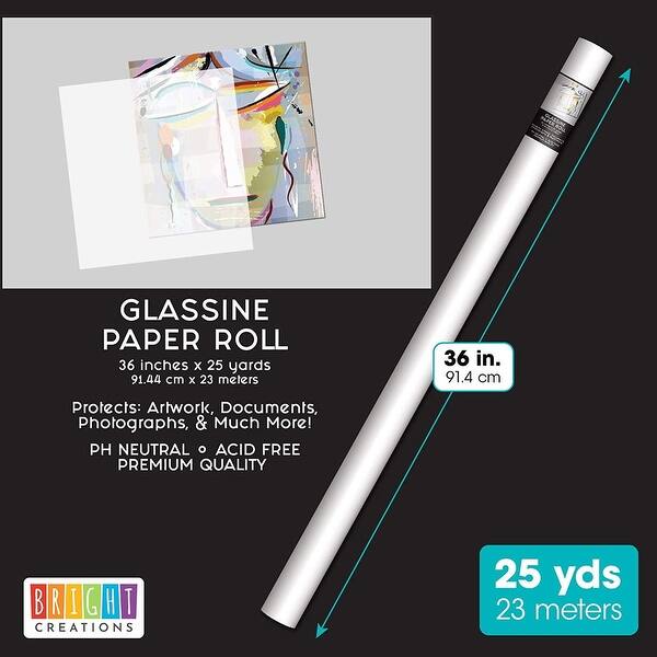 Glassine Paper Roll for Artwork, Crafts, and Baked Goods (36 Inches x