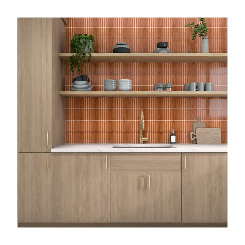 Daltile Artcrafted 1 x 6 Glazed Ceramic Mosaic Tile (10 PCS Per Carton) (10.00 SQFT Per Carton)