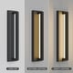 preview thumbnail 16 of 26, Matte Black Modern Linear Integrated LED Outdoor Wall Sconce with Vertical Light Strip