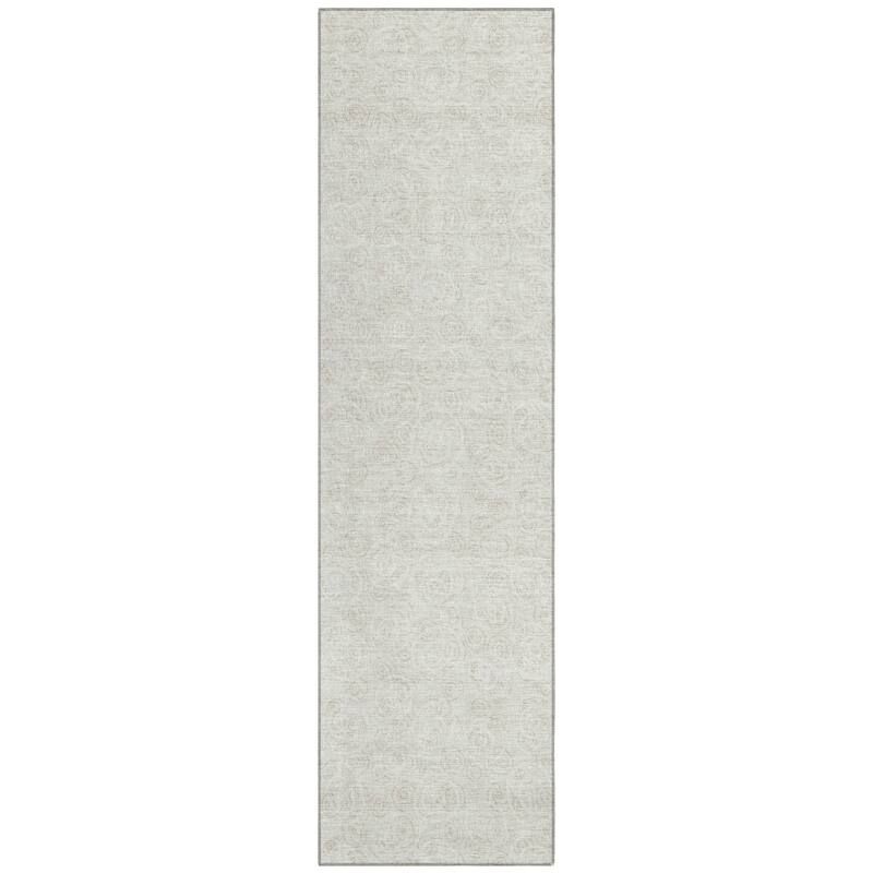 Machine Washable Indoor/ Outdoor Chantille Modern Bubbles Rug