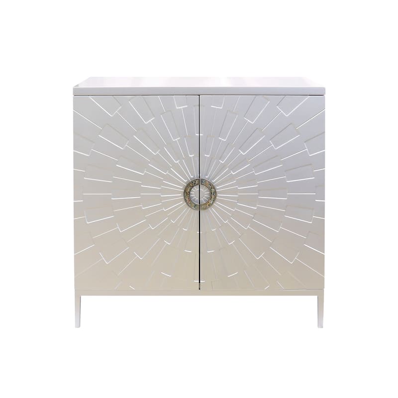 Pasargad Home Luna Home Bar Cabinets, Silver