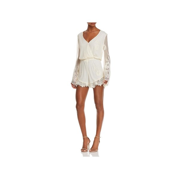 cream romper womens