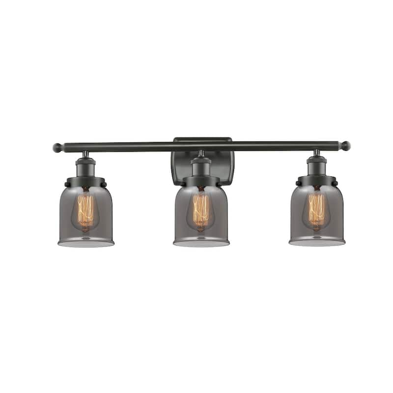 Innovations Lighting Small Bell 3 Light 26" Wide Vanity Light