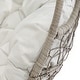 preview thumbnail 8 of 12, Crosley Cleo Outdoor/ Indoor Wicker Hanging Egg Chair - 42"W x 42"D x 81"H