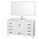 Option White / Giotto Quartz Top / Brushed Chrome
