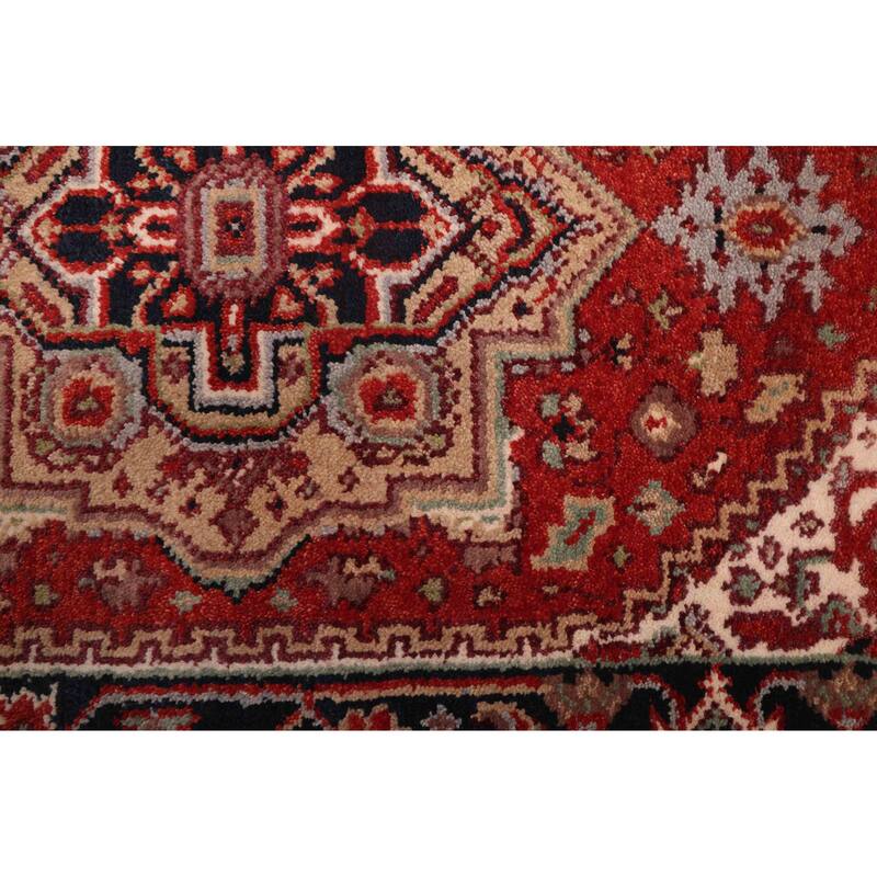 ECARPETGALLERY Hand-knotted Serapi Heritage Red Wool Rug - 3'0 x 11'10