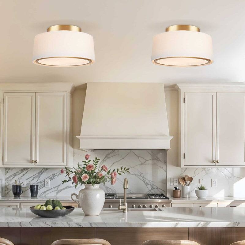 Haven Flush Mount - Gold