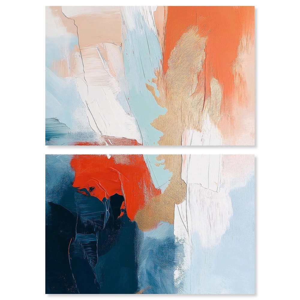 Bold and Bright II Canvas Set of 2 by Art Remedy, Gallery Wrapped