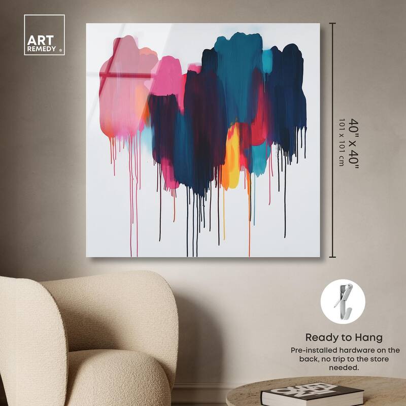 Glacier Color Glide Acrylic by Art Remedy, Ready to Hang