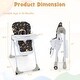preview thumbnail 3 of 7, Baby High Chair w/ 7 Height & 3 Footrest Adjustable Cup holder 2